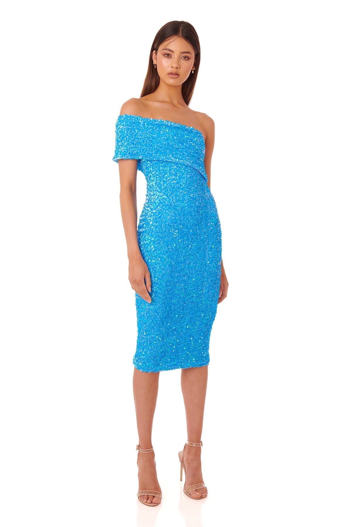 Alyssa Dress | Blue | Rental - Fashion Flash Boutique